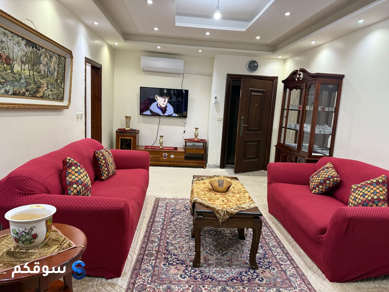 شقة مفروشة فاخرة في الجبيهة - إطلالة غربية سوبر ديلوكس نظافة توب غرفتين وصالون ومطبخ مجهز بالكامل مع حمامين - 10