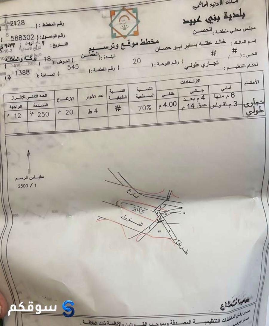 ارض تجاريه للبيع