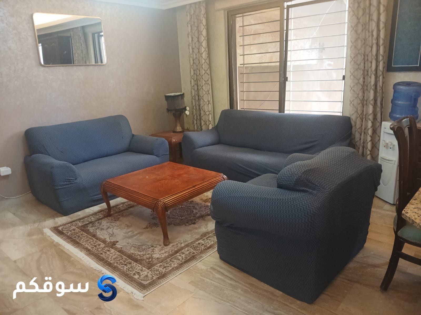 شقة مفروشة للايجار عائلات فقط في دير غباار 450شهري من اهدأ مناطق عمان الشقة - 7