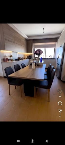 شقة طابق أخير بحالة ممتازة 3 غرف 200م في ضاحية النخيل مع مصعد - 5